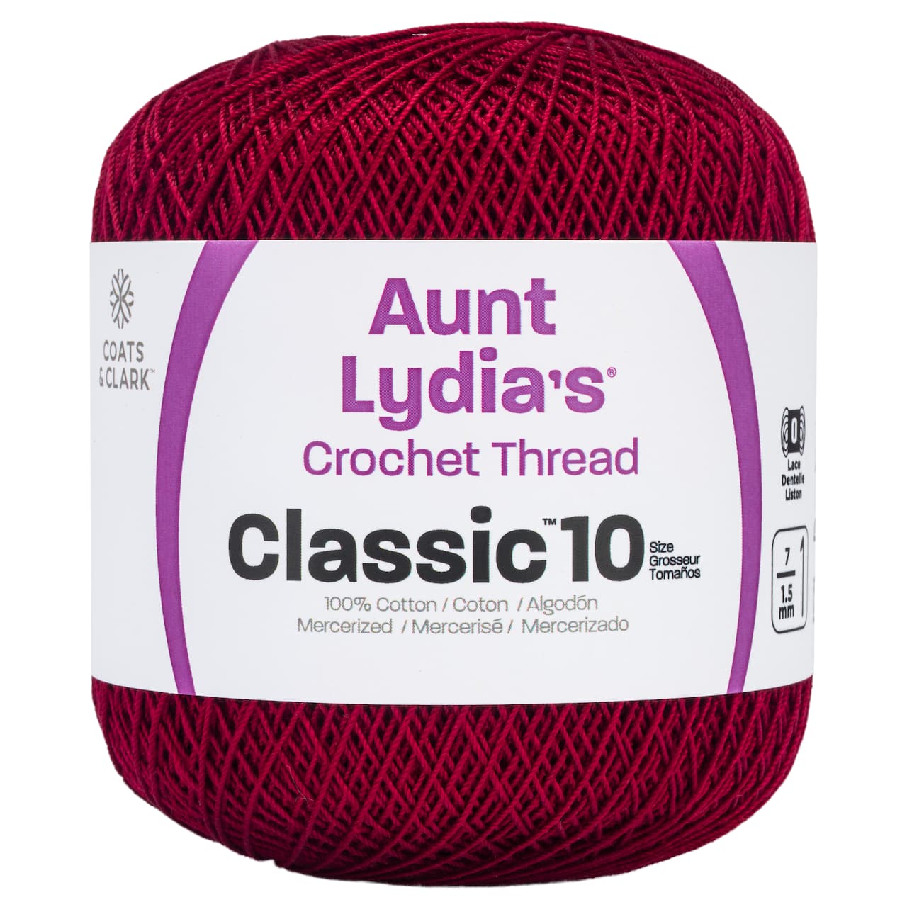 15 Pack: Aunt Lydia's® Classic™ Cotton Crochet Thread